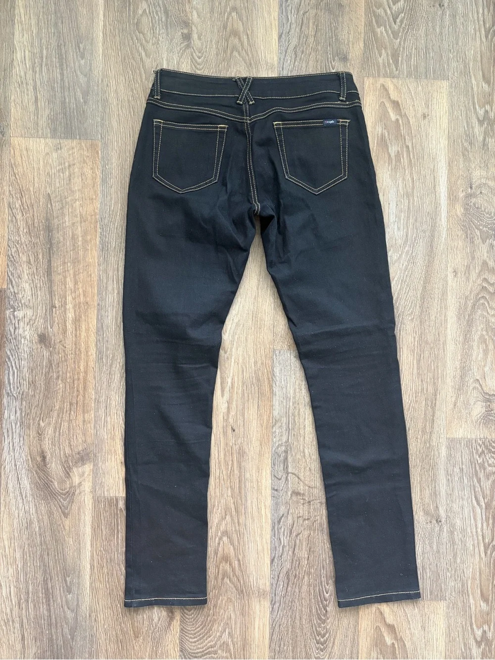 Angel Jeans Y2K Ultra Low Rise Skinny Dark Wash Stretch Denim Size 9 McBling Emo